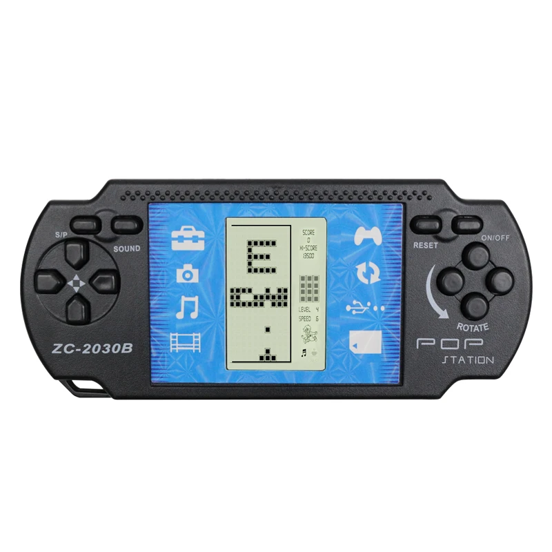 ZC-2030B Black Тетрис Ручной игровой плеер ЖК-электронные игровые игрушки Карманная игровая консоль классическое детство для подарка - Цвет: ZC-2030B Black