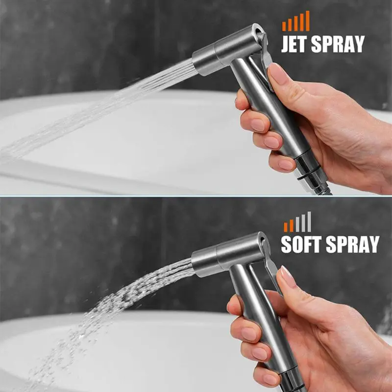

Handheld Stainless Steel Bidet Sprayer Diaper Sprayer Set for Bathroom Diaper Dropshipping