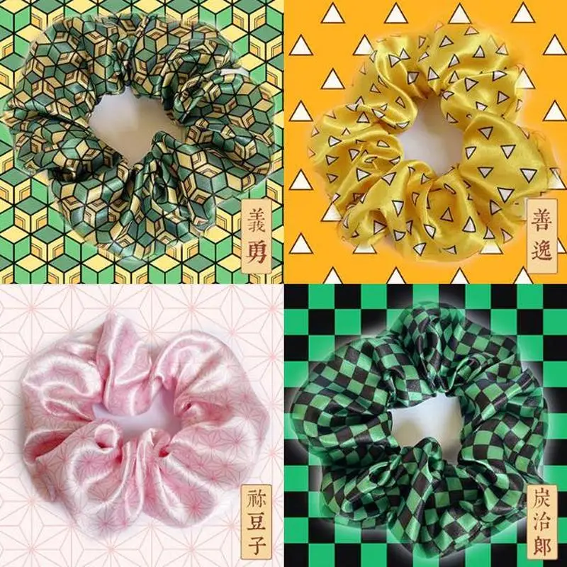 

Anime Demon Slayer Hair Ring Cosplay Costumes Accessories Women Hair Band Girl Headwear