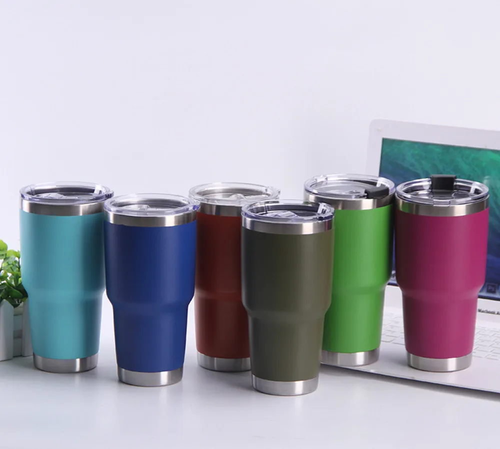 Дорожная кружка из нержавеющей стали 30 унций изолированная Автомобильная чашка