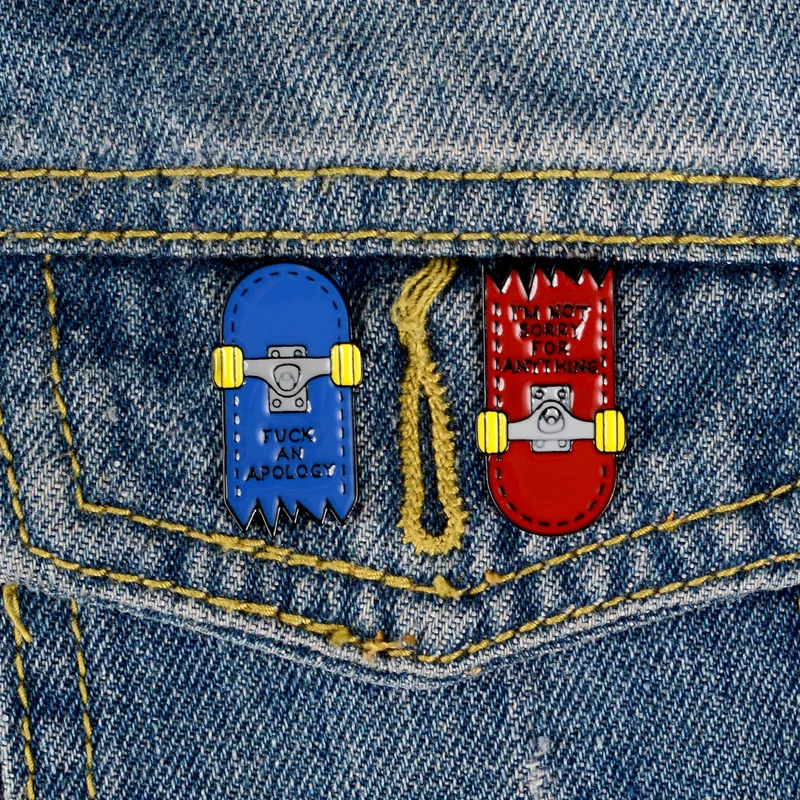 Значки с героями мультфильмов буквы I'M NOT BORRY для чего-либо броши креативный