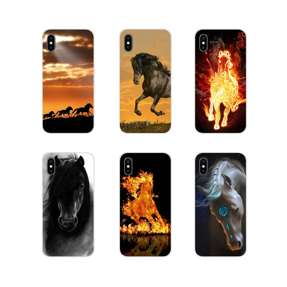 Чехлы для телефонов Xiaomi Redmi 4A S2 Note 3 3S 4 4X 5 Plus 6 7 6A Pro Pocophone F1 colorful fire Running Horse |