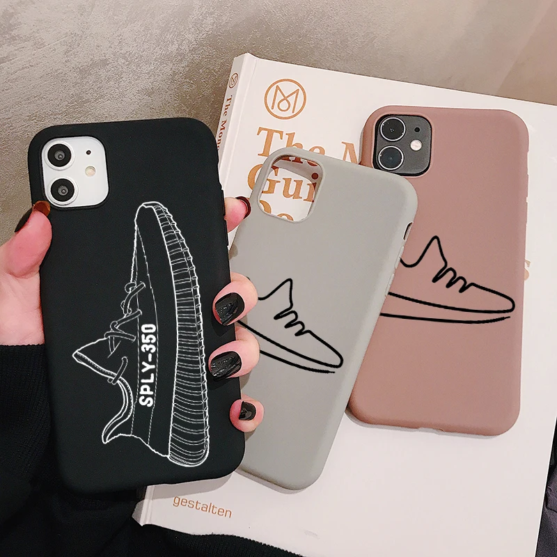 Популярные кроссовки чехол для телефона iPhone 11 Pro XR X Xs Max 8 7 6 Plus 6S 5S SE матовые