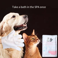 wash free pet spa glove wipes pets dogs cats cleaning paper hair deodorize wet wipes gentle no stimulation wipes protable safe