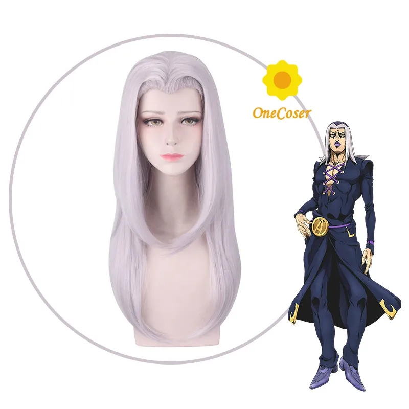 Приключения Джоджо Сьерра-Леоне Abbacchio Косплэй длинный парик Золотой ветер