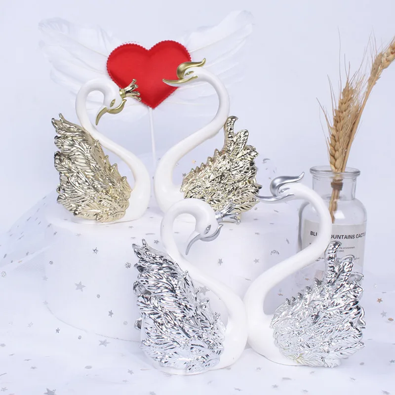 1 шт. украшение для торта в виде лебедя | Дом и сад