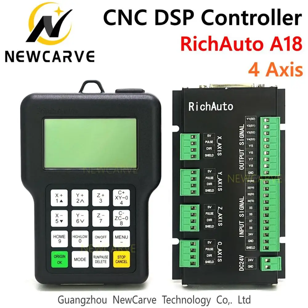 Richatto DSP A18 4 осевой контроллер управления ЧПУ A18s A18e USB связь система движением