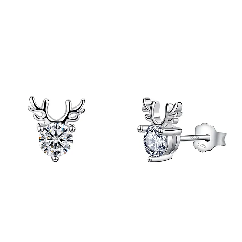 

DAIMI Real 0.5 Carat D Color Moissanite Stud Earrings 925 Sterling Silver Gemstones Fine Jewelry For Women Gift