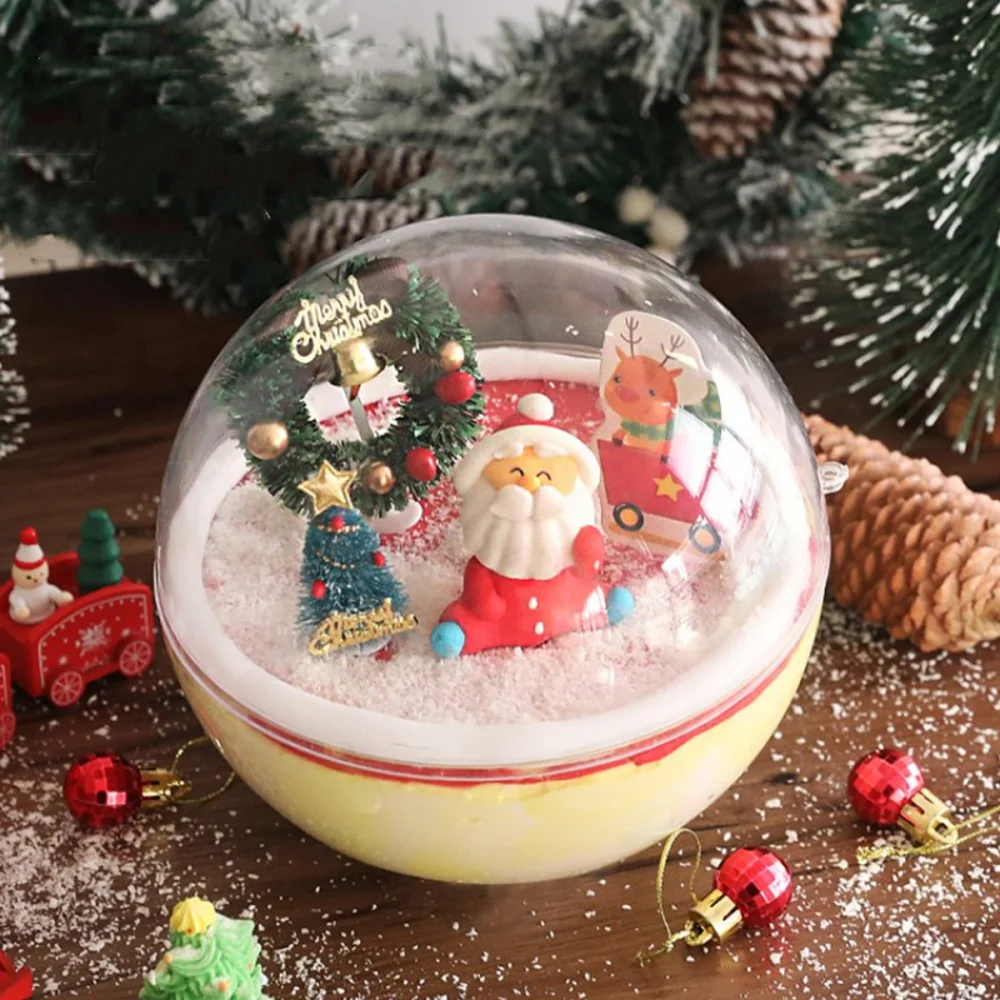 10pcs Transparent Cake Container Shape Portable Mousse Round (350ml Style) | Дом и сад