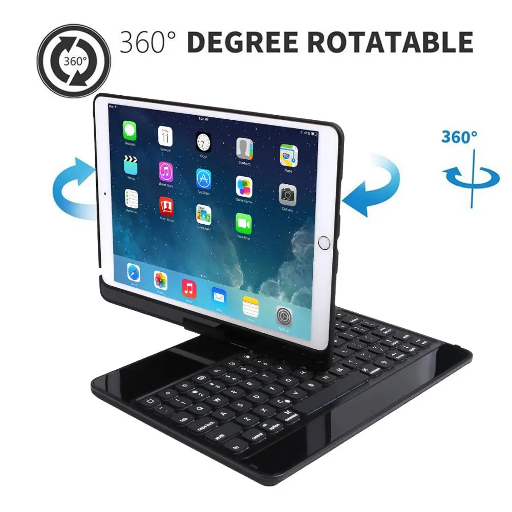 Чехол для клавиатуры iPad 7-го поколения/iPad Air 10 5 2019 / Pro клавиатура с подсветкой и