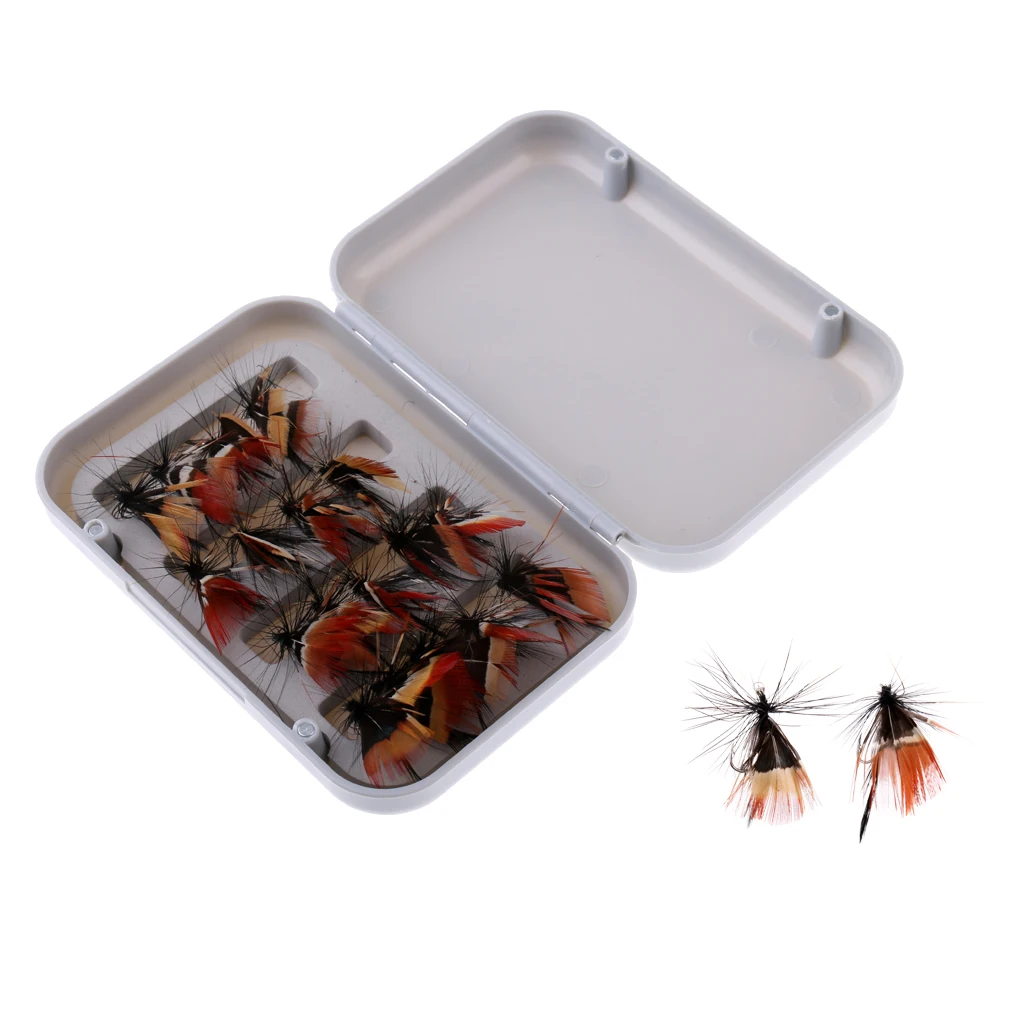 

20pc Dry Flies Trout Fishing Fly Assortment Bright Color