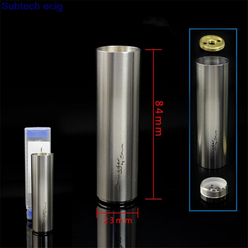 

New Smuggler 18650 tube mod 23mm Vindicator Mech Mod Kit High quality 510 Thread Metal Mechanical Mod Free shipping
