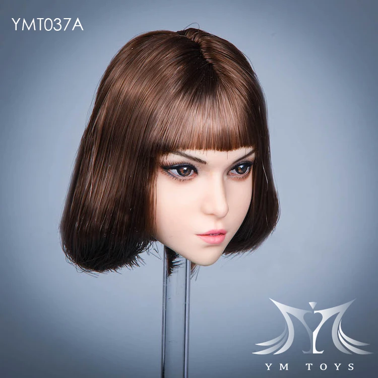 Фото YMTOYS YMT037 масштаб 1:6 голова Лепка копф посажденные волосы Подходит 12 дюймов женский PH TBLeague фигурки тела №5