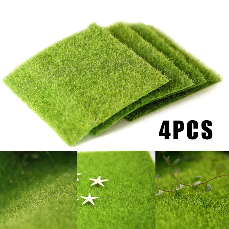 

15x15 см как живая искусственная трава миниатюра Газон Орнамент набор «сделай сам» для сада фей, кукольных домиков украшения FP8