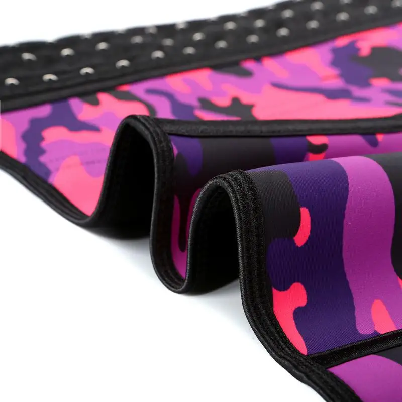 

2020 The Latest Version Camouflage Printing High Compression Hooks Latex Body Shaper 9 Steel Bone Corset Waist Trainer for Women