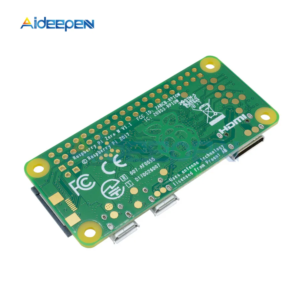 Модуль датчика температуры DS18B20 1-проводное считывание 9-12 бит с платой Raspberry Pi Zero