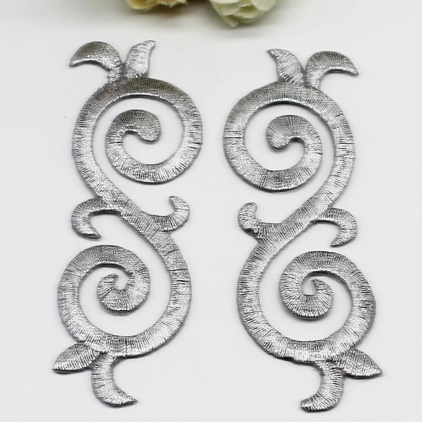 YACKALASI 5 пар золотые костюмы для косплея с кружевной аппликацией вышитые нашивки