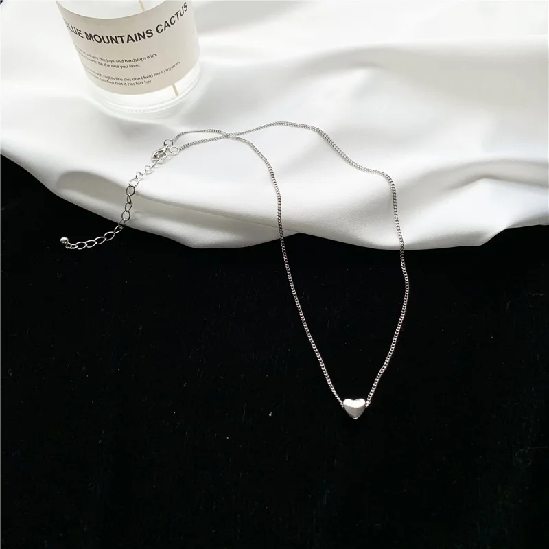 Корейская романтическая простая однотонная цепочка из сплава металлическая