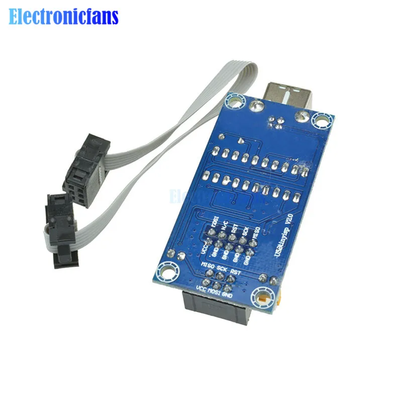 1 комплект USBtinyISP AVR ISP программатор загрузчик для Arduino Meag2560 UNO R3 с 10pin Кабель для программирования