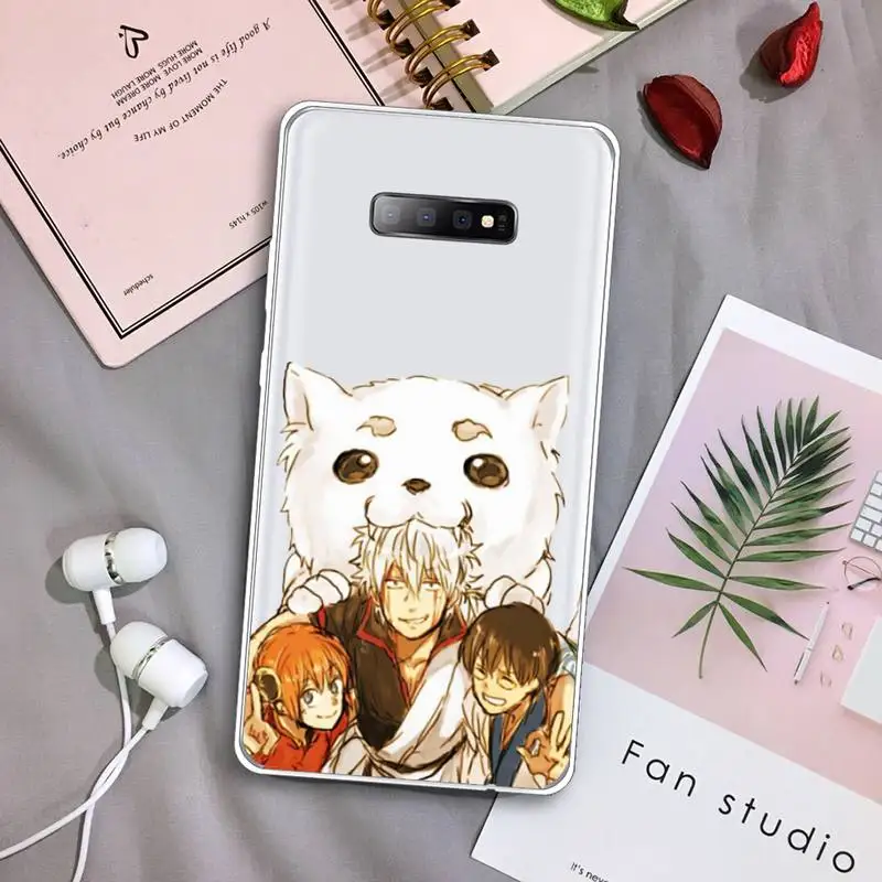 

GINTAMA Anime case for airpods Phone Case Transparent For Samsung Galaxy S A 5 7 8 9 2015 20 edge plus 10 e lite 2019