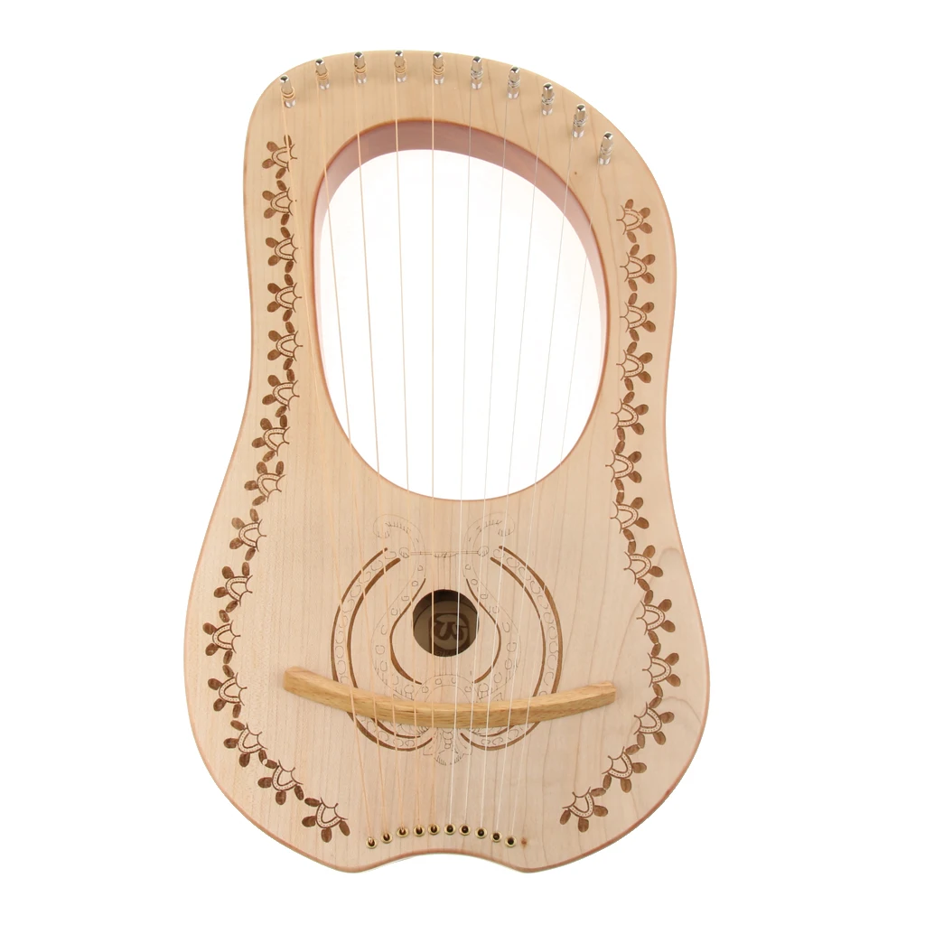 Lyre Harp 10 металлические струны инструмент из красного дерева для начинающих