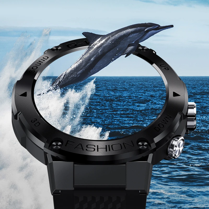 Rollstimi New outdoor Sports Bluetoothcall Smart Watch Men Heart Rate Monitor IP67 Smartwristband Full Touch Screen For HUAWEI