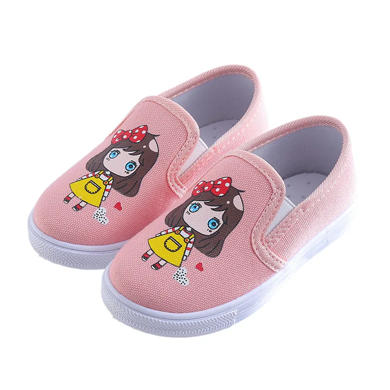 

2021 New Children's Shoes Canvas Students One-step Baby Toddler Shoes for Boys and Girls Cute Fashion Flats Non-slip Casual Hot