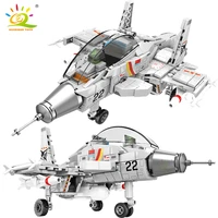 huiqibao 366pcs flanker d shipborne fighter building block airplane military city plane model bricks construction children toys