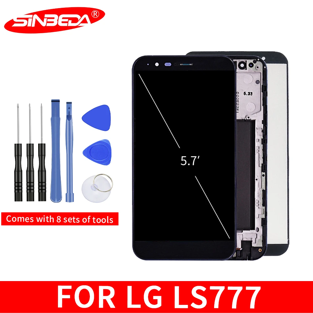 Мобильный телефон ЖК дисплей для LG Stylo 3 Plus LS777 TP450 MP450 экран дигитайзер + рамка
