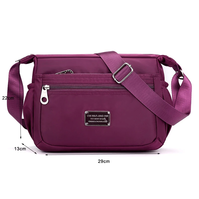 

Fashion Small Satchel Crossbody Bags For Women 2020 Waterproof Nylon Shoulder Bag Luxury Brand Zipper Purse Female Messenger Bag