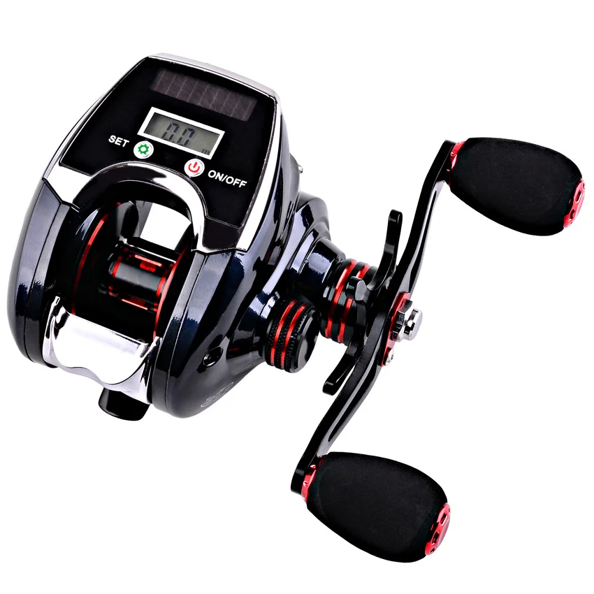 

Digital Display Electronic Fishing Reel 2022 New 8.0:1 High Speed Ratio Low Profile Line Counter Baitcasting Reel Fishing Tools