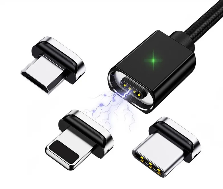 Магнитный USB-кабель для быстрой зарядки со светодиодной подсветкой | Электроника