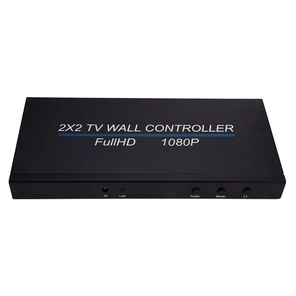 Видеоконтроллер настенный Full HD 1080P 2X2 1 вход 4 HDMI совместимый выход 2X1/3X1/4X1/1X2/1X3/1X4