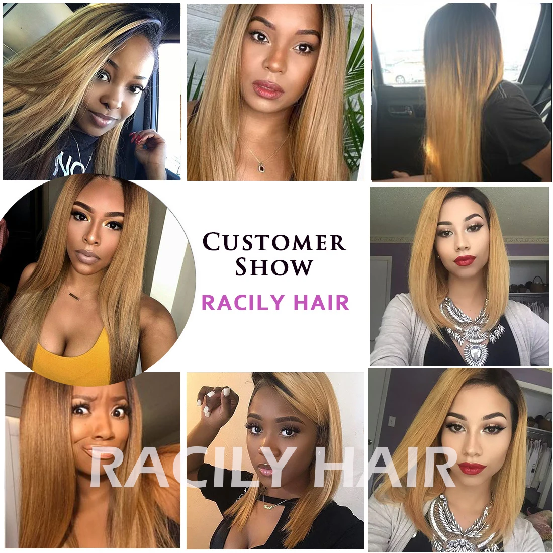 Прямые бразильские волосы пряди омбре с закрытием 1B/27 Remy человеческих волос