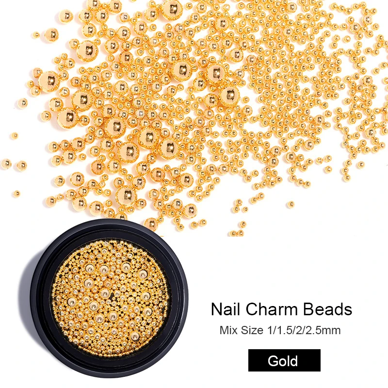 1 коробка мини икра металлические гвозди бусины Нержавеющая сталь гвоздь для