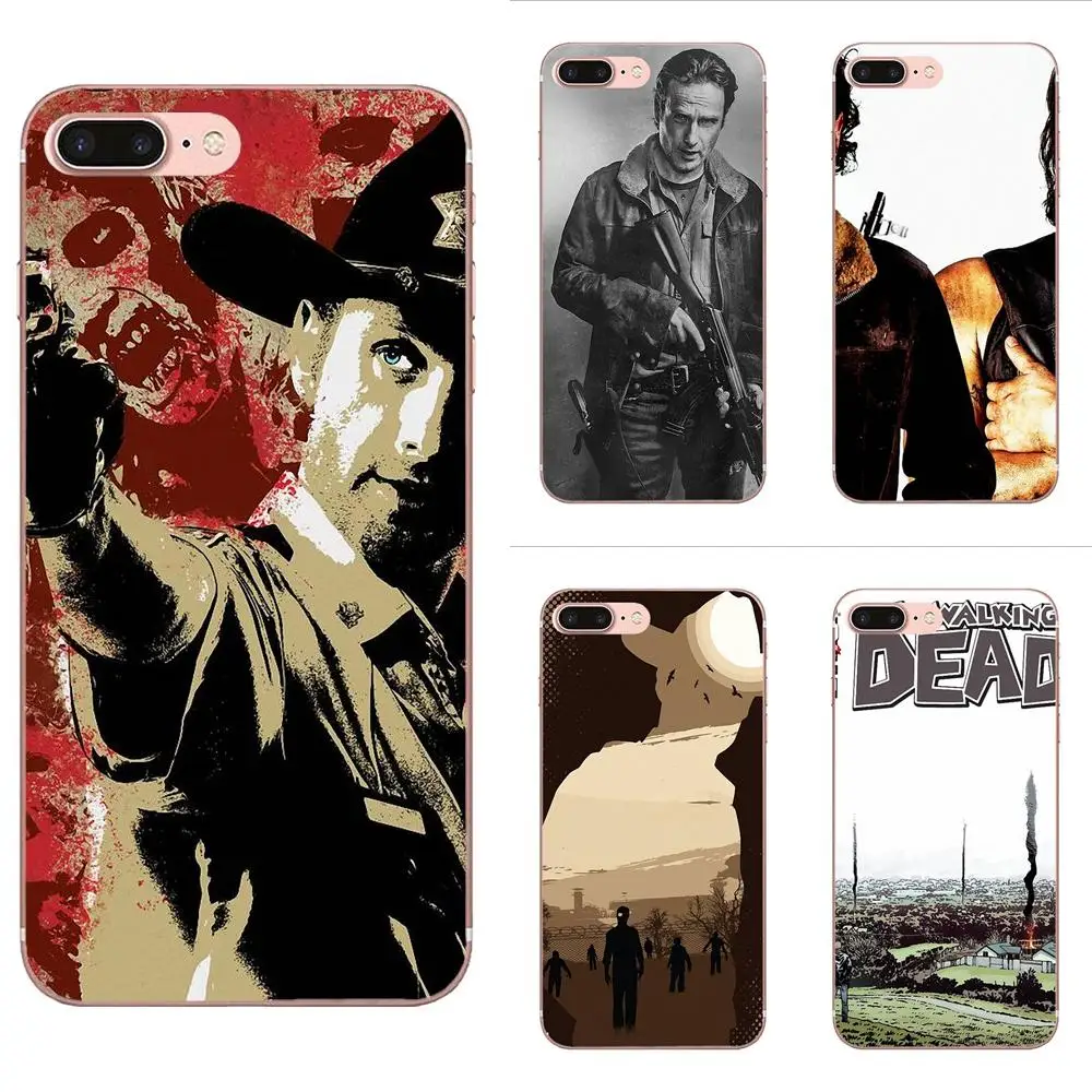 Walking Dead Рик Граймс Высокое качество мягкая задняя крышка для iPhone 11 Pro 4 4S 5 5S SE 5C 6 6S 7 8