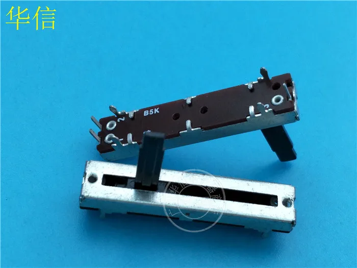 

2pcs SL-302N 45MM Sliding Fader Single Potentiometer B5K / Handle Length 20MMC