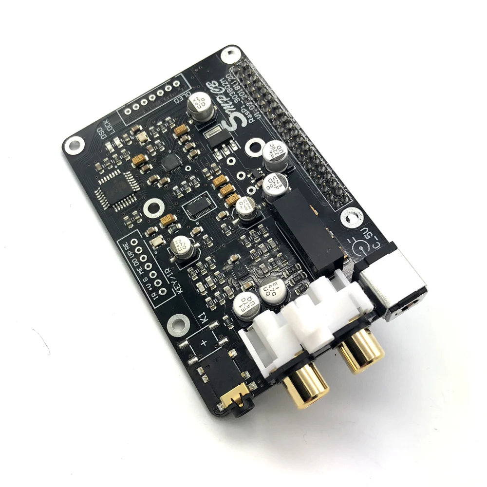 OLED ES9038q2m OPA1612 Op I2S 32 бит/384K DSD128 для Raspberry pi 2B 3B + DAC декодер цифровая вещательная