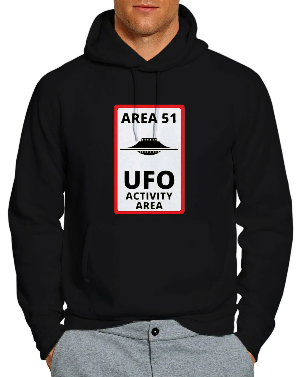 Area 51 НЛО зону активности логотип худи унисекс|Мужские толстовки и свитшоты| |