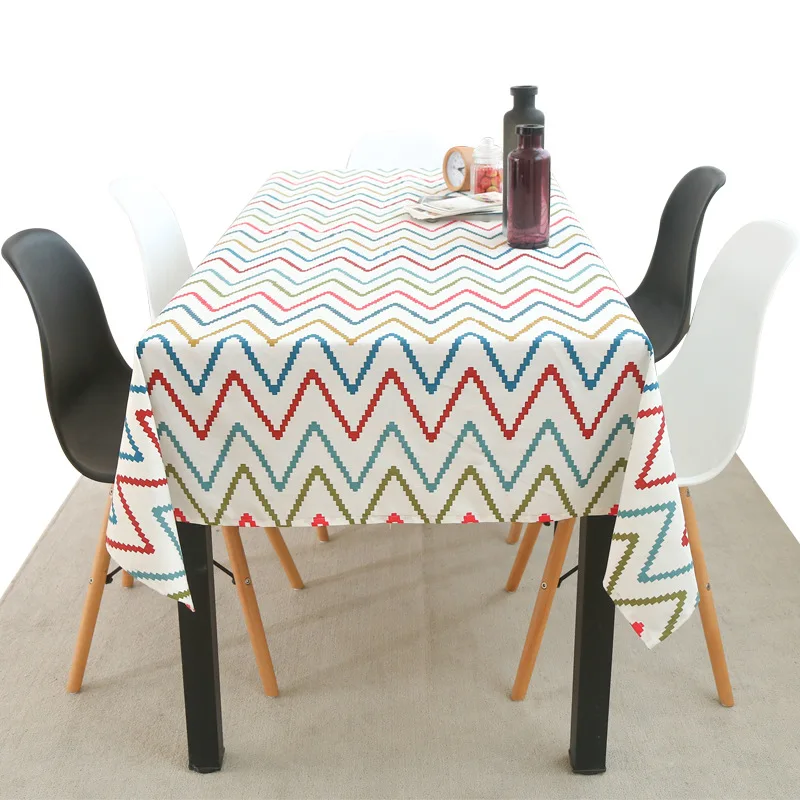 

Striped Cotton Linen Tablecloth For Table Cover Table Living Room Dining Desk Coffee Table Party Wedding Birthday Decoration