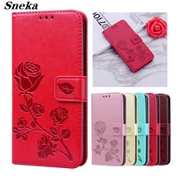 rose flower leather wallet case for iphone 12 mini se 2020 11 pro max xr xs max 6 7 8 plus flip cover full protection phone bag