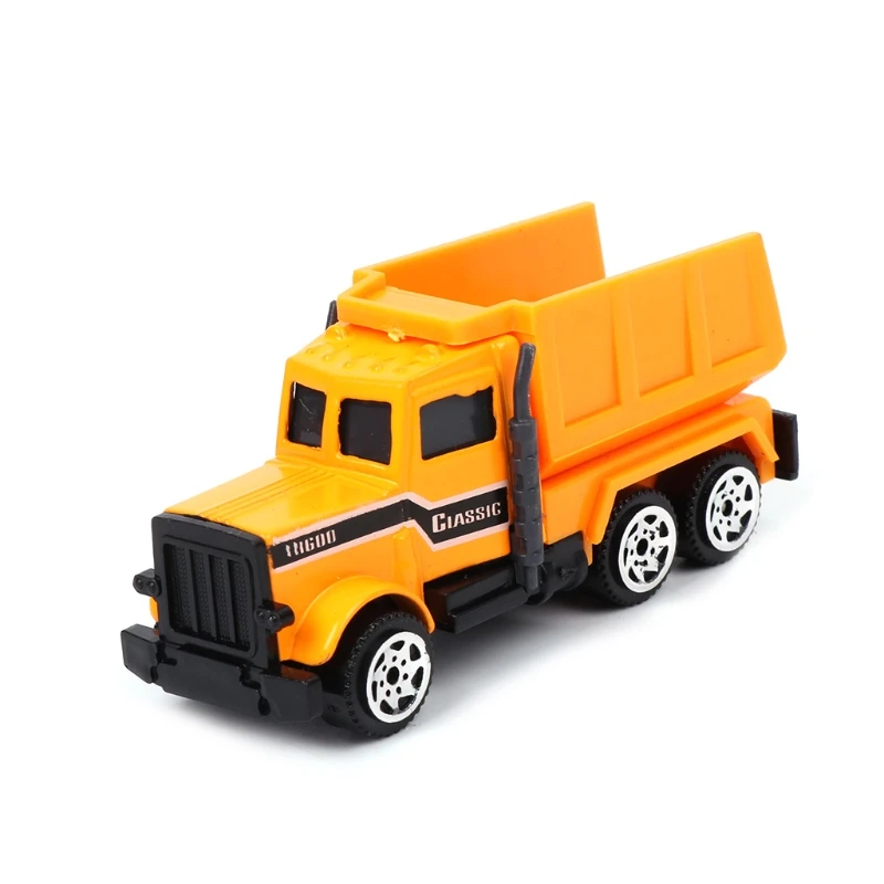 

6pcs Mini Diecast Alloy Construction Car Truck Engineering Dump Model Toys Set