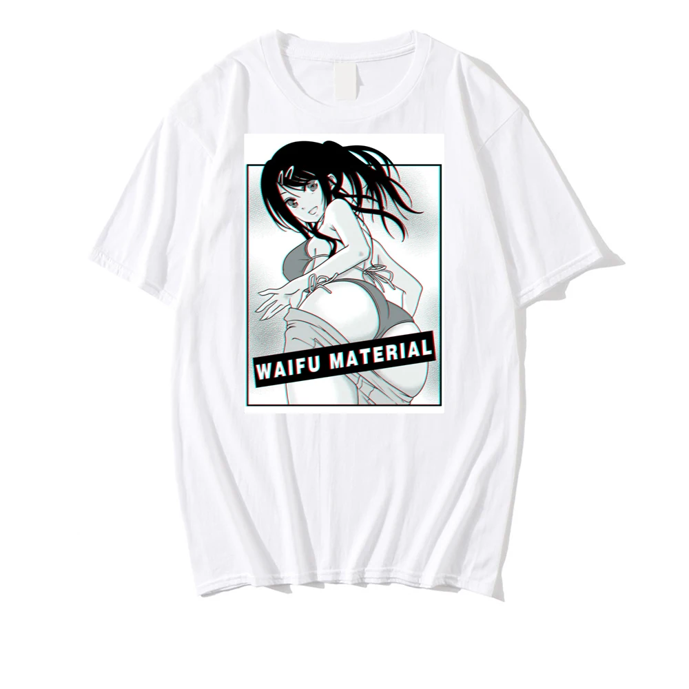 

Hentai Sexy Anime Girl Waifu Retro Style 2021 Summer Unisex Simple Tshirt Oversized O-Neck Tops Unisex Tee Tops Hip Hop Tees