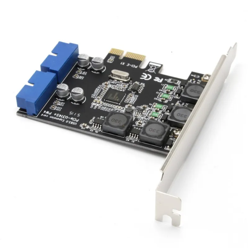 PCI Express чтобы двойной 19pin 20-контактный разъем USB 3 0 карты 5 Гбит/с высокая Скорость