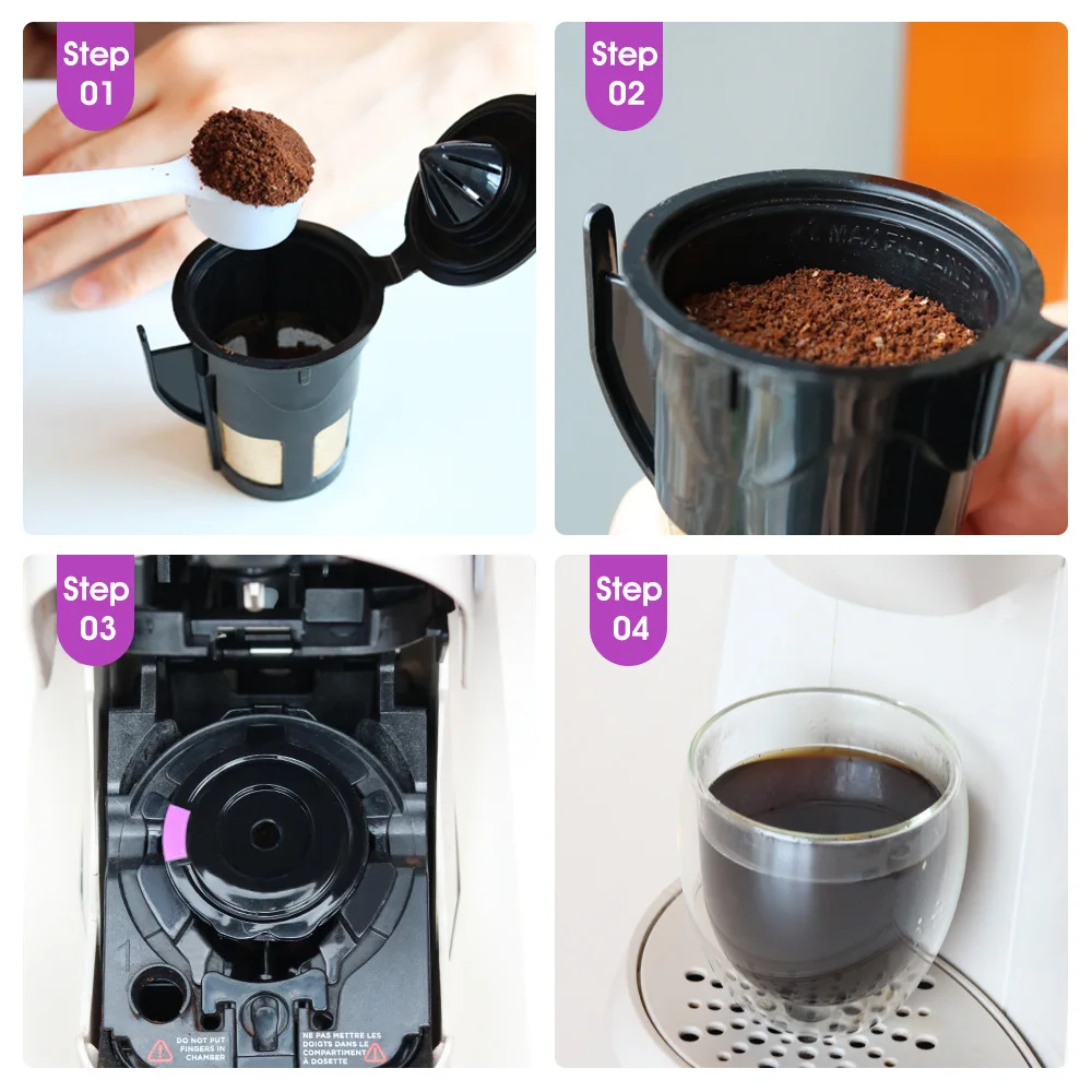 3 размера Nespresso многоразовый фильтр для кофе из нержавеющей стали фильтры
