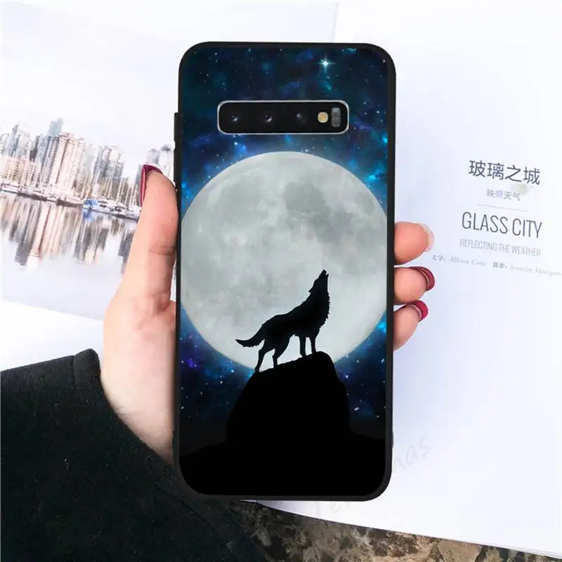 

Cute Snow Wolf Phone Case For Samsung galaxy S 7 8 9 10 20 edge A 6 10 20 30 50 51 70 note 10 plus