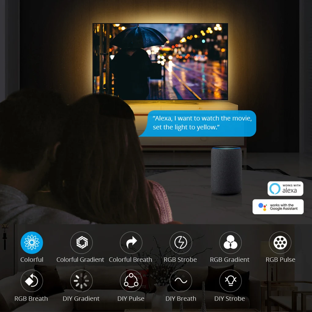 

Itead SONOFF L1 Lite 5M RGB Wifi Smart LED Light Strip EU/ US Timer Group Control Dance with Music Works with Alexa Google Home