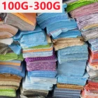 Тонкая ткань для рукоделия, с цветочным принтом, 100-300 глот, случайный цвет