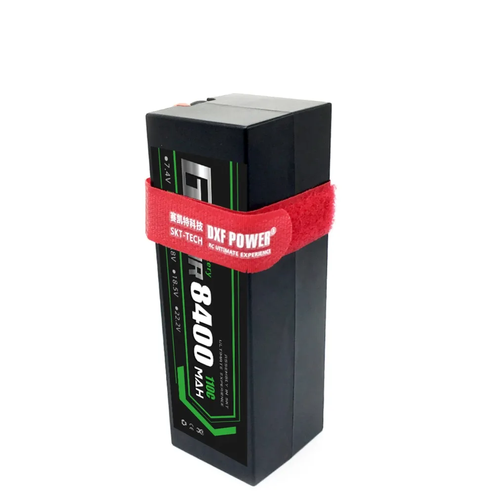 DXF Lipo батарея 4S 8000mah 8400mah 14,8 V 110C 220C Hardcase для 1/8 1/10 масштаб Электрический радиоуправляемый Багги Truggy гусеничный автомобиль