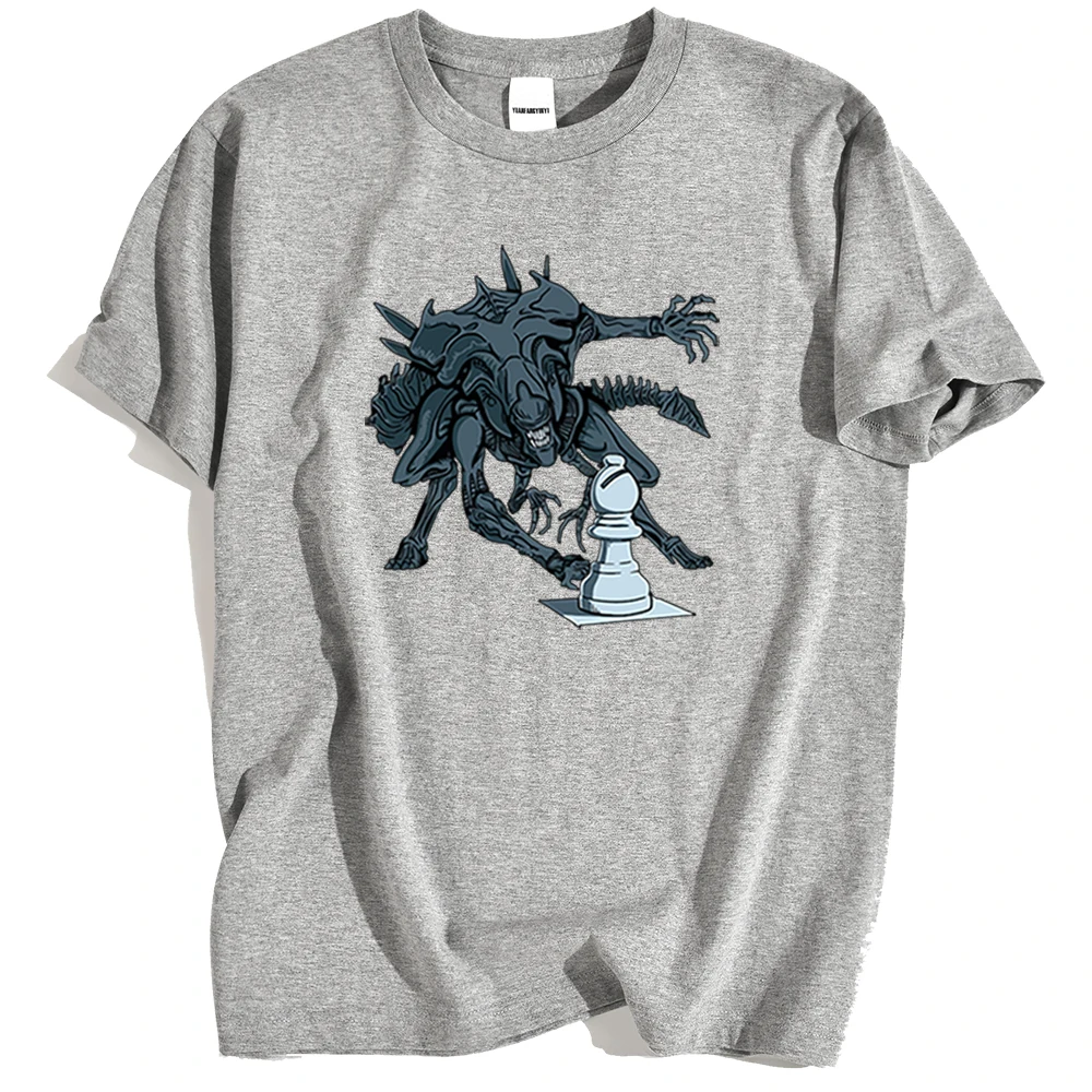 

Печать иностранцев футболка для любителей фильмов ужасов фильм Мужские Модные свободные футболки свободные топы с круглым вырезом, в стиле...